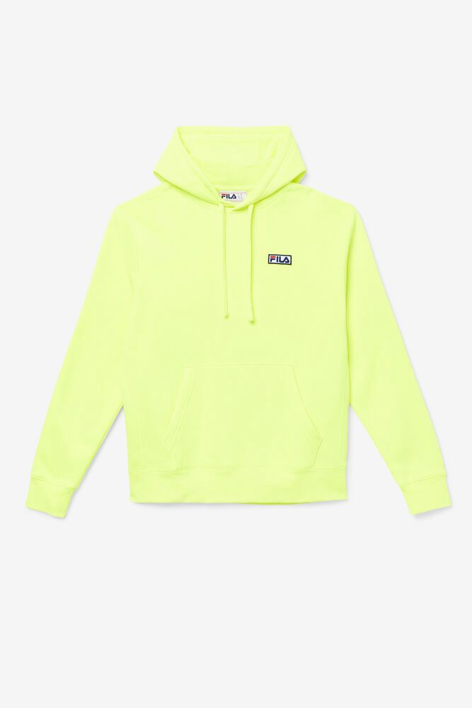 Fila Algot Hoodie Yellow - Mens - 78916MPXJ